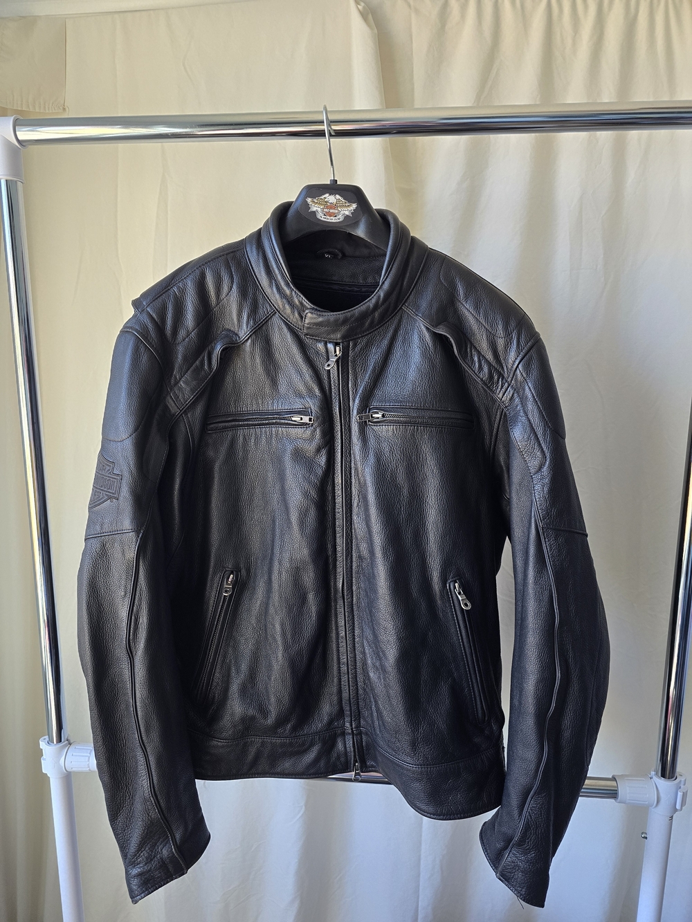 Willy G EDDITION Harley Davidson Mens Xl Black Leather Motorcycle Jacket
